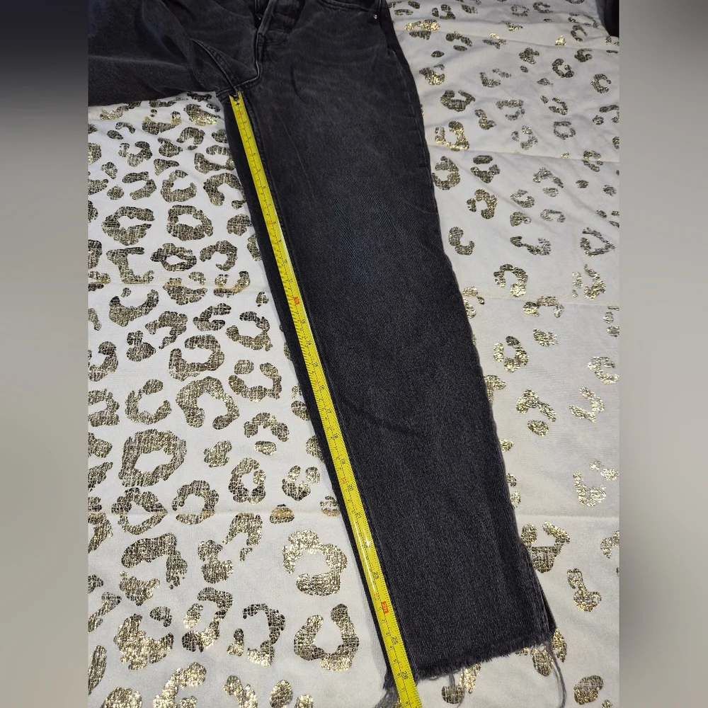 5 For $25✨Zara Womens Small 2 Black Denim Jeans High Waist Baggy Boyfriend Jeans - Picture 8 of 10